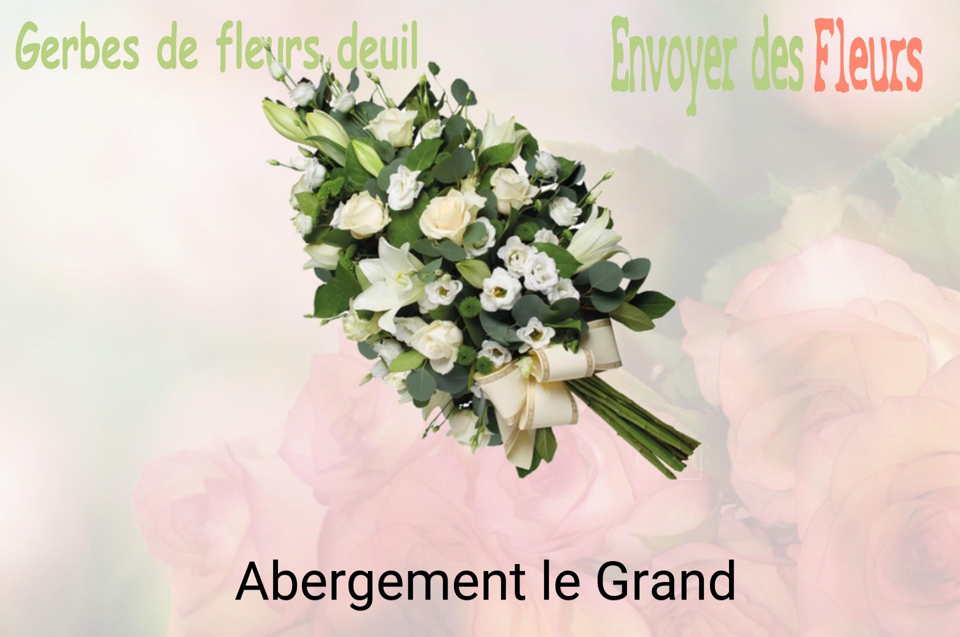Gerbe de fleurs de deuil livrée à Abergement-le-Grand